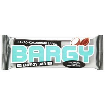 Батончик Bargy Какао-кокосовий заряд 40г - купити, ціни на Епіцентр FOOD - фото 1
