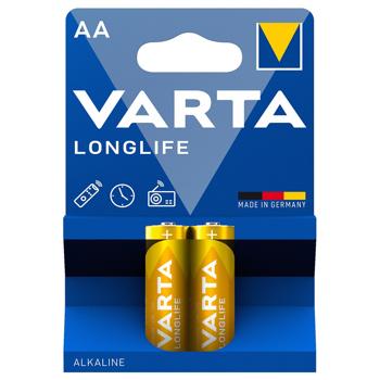 Varta Longlife AA BLI Alkaline Battery 2pcs - buy, prices for COSMOS - photo 1
