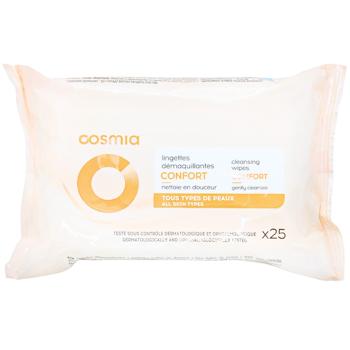 Серветки Cosmia для зняття макіяжу 132,5г