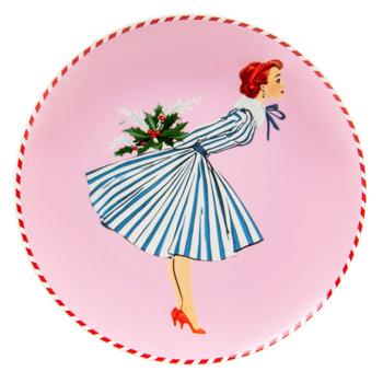 Lefard Miss Christmas Plate Set 2pcs 20.5cm - buy, prices for MegaMarket - photo 2