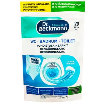 Салфетки растворимые Dr. Beckmann Океанский бриз для унитаза 20шт - купить, цены на Восторг - фото 1