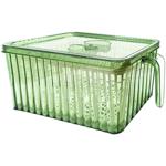 Емкость для хранения для холодильника с ручкой и решеткой 25,5*14*13см