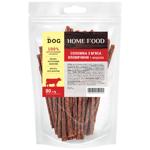 Home Food Beef Straws Dog Snack with Carrot 80g