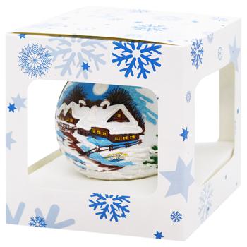 Multi-Colored Glass Christmas Tree Ball 1pc 85mm in Assortment - buy, prices for Za Raz - photo 8