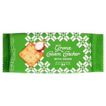 Печенье Grona Cream Cracker с луком 84г