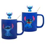 Stitch Large Blue Ceramic Cup 400ml