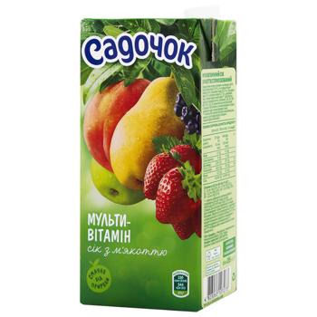 Сік Садочок мультивітамінний з м'якоттю 0,95л - купити, ціни на Cупермаркет "Харків" - фото 5