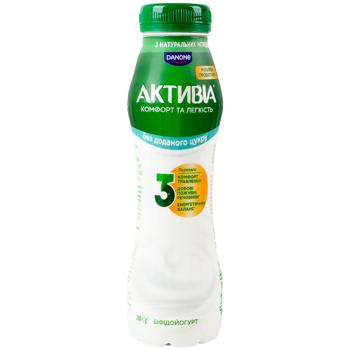 Біфідойогурт Активіа без цукру 1,5% 260г