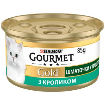 Корм вологий Gourmet Gold з кроликом для котів 85г - купити, ціни на MasterZoo - фото 2
