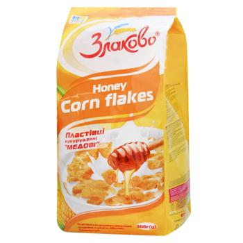 Zlakovo Glazed Honey Corn Flakes Dry Breakfast 300g - buy, prices for Ideal - photo 1