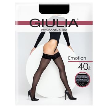 Чулки Giulia Emotion nero женские 40ден 3/4р