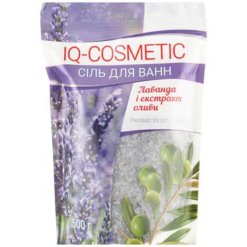 Сіль для ванн IQ-Cosmetic Лаванда і екстракт оливи 500г - купити, ціни на Auchan - фото 1