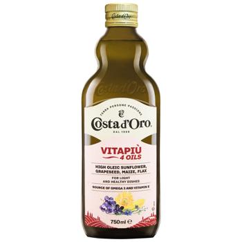 Costa d'Oro Refined Vegetable Oils Mix 750ml - buy, prices for ULTRAMARKET - photo 1