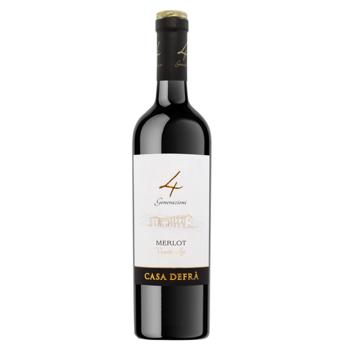 Вино Casa Defra Merlot Veneto IGT червоне напівсухе 12% 0,75л - купити, ціни на NOVUS - фото 1