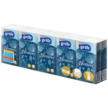 Grite Blossom 3-ply Paper Tissues 10x10pcs