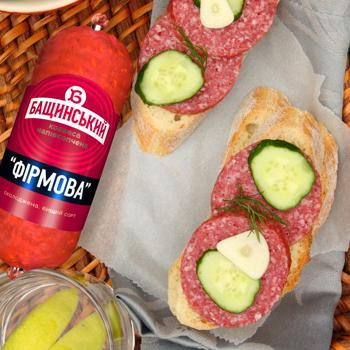 Bashchinsky Firmova Semi-smoked Sausage High Grade 280g - buy, prices for Ideal - photo 4