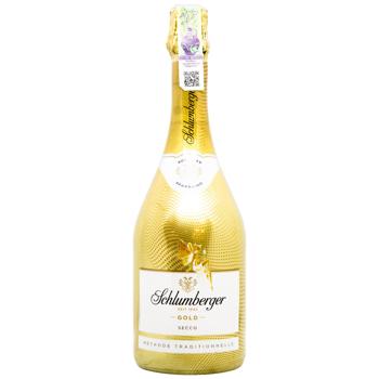 Schlumberger Gold White Dry Sparkling Wine 11.5% 0.75l - buy, prices for MasterZoo - photo 1