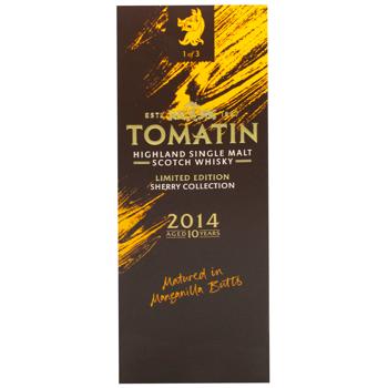 Віскі Tomatin Distillery Tomatin 10YO Sherry Collection Manzanilla Edition (gift box) 0.7 л - купить, цены на - фото 3