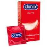 Durex Elite Lubricated Condoms 12pcs