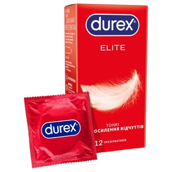 Презервативи Durex Elite зі змазкою 12шт - купити, ціни на КОСМОС - фото 1