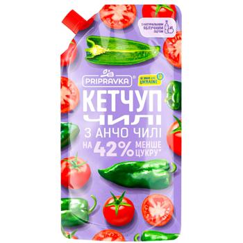 Кетчуп Pripravka Чилі з анчо чилі 400г - купити, ціни на Чудо Маркет - фото 1