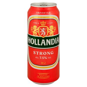 Hollandia Strong light beer 7.5% 0.5l