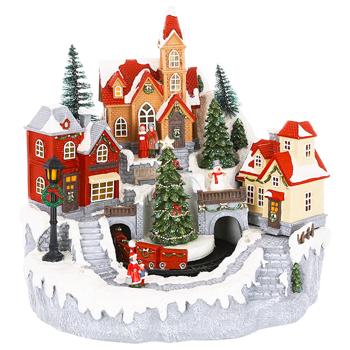 Bona Di Winter City Decorative Figurine with LED and Glitter 28x28,5x27cm - buy, prices for WINETIME - photo 1