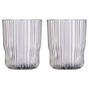 Ardesto Graphite Low Glass Set  2pcs 300ml