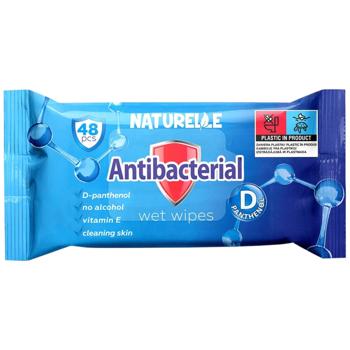 Салфетки влажные Naturelle Antibacterial с D-пантенолом 15шт.