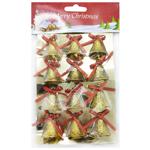 Bells Christmas Tree Decorations Set 2.5cm 12pcs