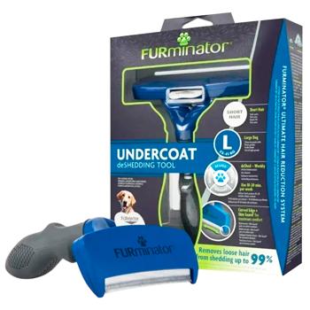 Інструмент для видалення підшерстя FURminator для короткошерстих собак, розмір L - купити, ціни на MasterZoo - фото 1