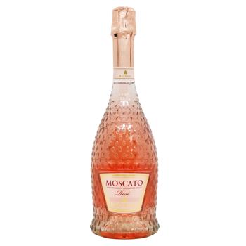 Вино игристое Bosio Moscato Spumante розовое сладкое 7,5% 0,75л