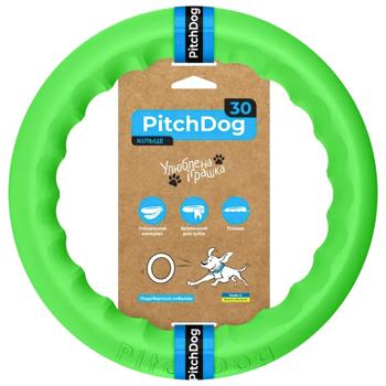 Игрушка для собак PitchDog Кольцо для апортировки 28см салатовый - купить, цены на MasterZoo - фото 1