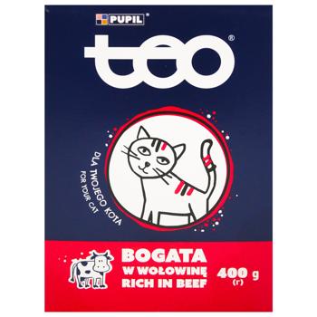 Teo Dry Food with Beef for Cats 400g - buy, prices for - photo 2