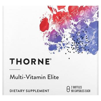 Мультивітаміни Thorne Research Multi-Vitamin Elite 2 банки по 90 капсул - купити, ціни на - фото 2