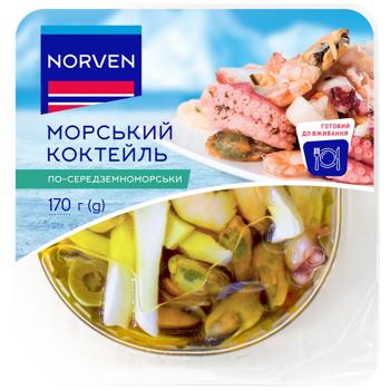 Морський коктейль Norven по-середземноморськи 170г - купити, ціни на КОСМОС - фото 1