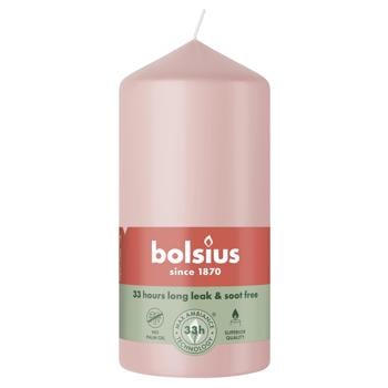 Свічка Bolsius рожева 120/58 - купити, ціни на Таврія В - фото 1