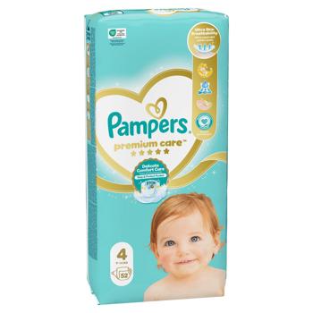 Pampers Premium Care Maxi Diapers 4 9-14kg 52pcs - buy, prices for - photo 3