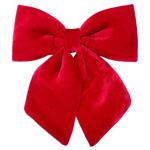 Bona Di Decorative Velvet Bow 16cm Red