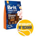 Brit Premium Sport Dry Food with Chicken for Active Dogs 3kg
