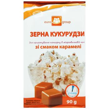 Микропопкорн Eurogroup со вкусом карамели 90г - купить, цены на Таврия В - фото 1