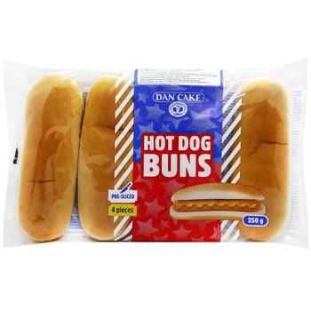 Dan Cake Hot Dogs Buns 4pcs 250g - buy, prices for COSMOS - photo 1