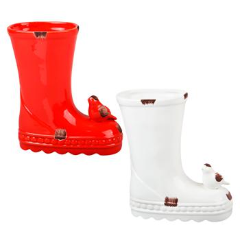 Lefard Boot with Bird Cachepot 17.5cm White - buy, prices for Za Raz - photo 6