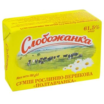 Slobozhanka Poltavchanka Vegetable-Cream Mix 61.5% 180g - buy, prices for Chudo Market - photo 1