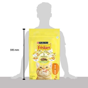 Корм сухой Friskies с курицей и овощами для взрослых кошек 10кг - купить, цены на MasterZoo - фото 4