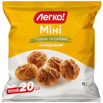 Слойка мини Легко с курицей и грибами замороженные 500г