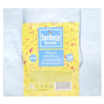 Пакеты-майка Fantasy №40 биоразлагаемые 22x40см 100шт - купить, цены на Auchan - фото 1