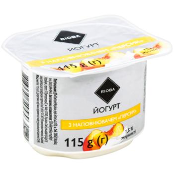 Йогурт Rioba персик 1,5% 115г - купити, ціни на - фото 2