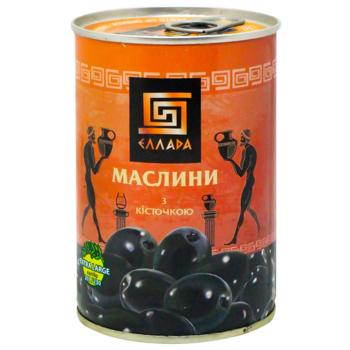 Ellada Black Olives with Stone 420g