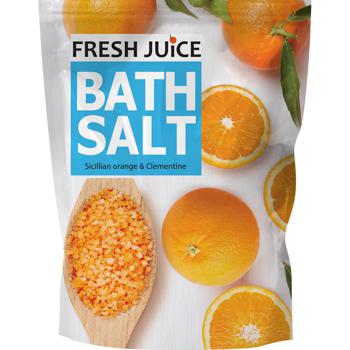 Соль для ванн Fresh Juice Sicilian orange & Clementine 500г - купить, цены на Auchan - фото 1